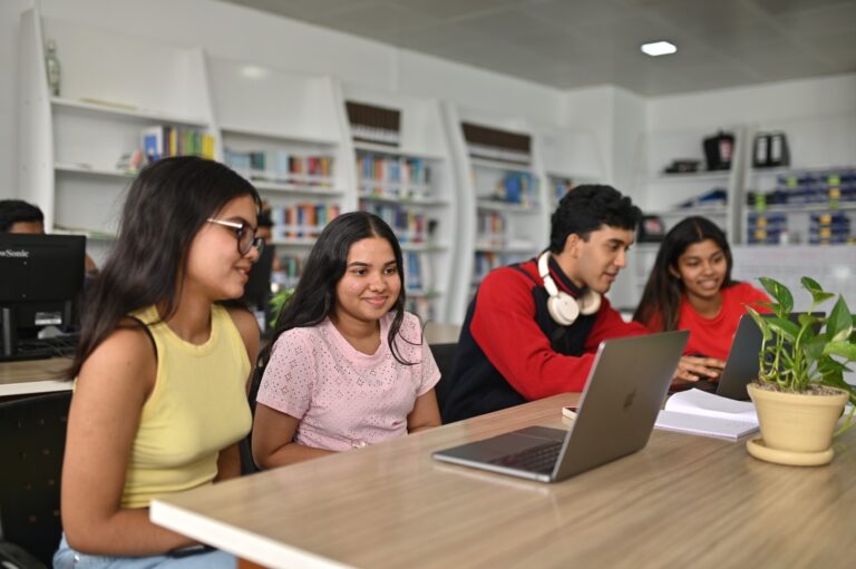 UCL students studying together